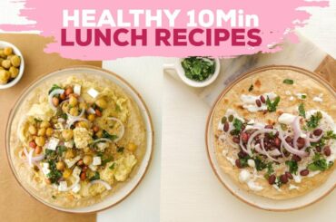 Easy & Healthy Lunch Recipe | Easy Hummus Recipe | Protein Diet | Weight loss Recipe | 15 Min Recipe