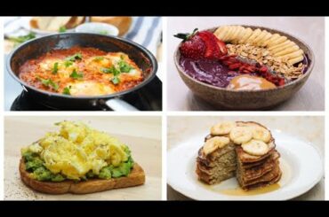 5 EASY HEALTHY BREAKFAST RECIPES YOU CAN MAKE AT HOME | QUARANTINE RECIPES AT HOME #HAPPYATHOME