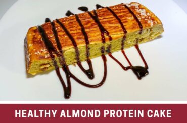 [New Breakfast Idea]Healthy Almond Protein Cake|Pre-workout meal