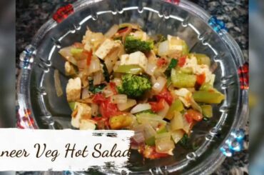 Paneer Salad Recipe || Sauteed Paneer Healthy Salad || Tofu Hot Salad