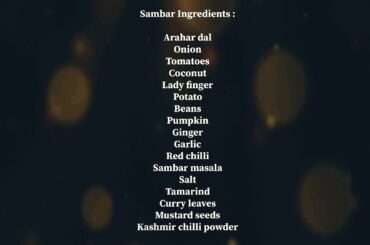 Sambar Recipe | Healthy food | Lockdown fun | Stay healthy & Stay safe