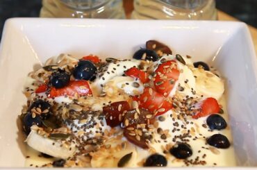 Healthy breakfast early in the morning WITH A  fruit salad detox Water ! | Chef Ricardo Juice Bar