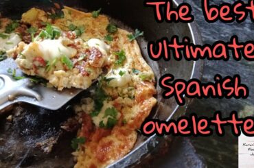 Homemade Spanish cheese omelette (fritarta) | healthy and nutricious vegetable omelette!!!