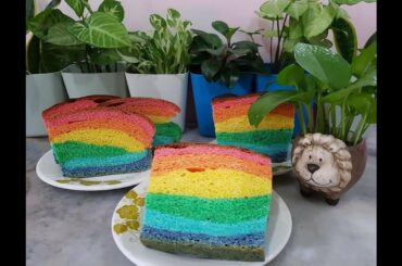 Healthy Rainbow Yogurt Bread For Raya