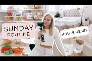 Sunday Routine// How to Organise Your House for the Week// Meal Plan, Prep, Clean + Reset the Home!