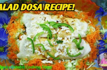 Healthy Salad Dosa | Veg Dosa | Quick and Easy Breakfast recipe | spring dosa recipe by bandana |