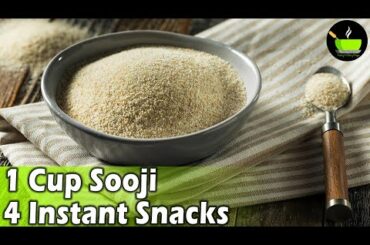 5 Minute Easy Snacks Recipe | Evening Snacks | Lockdown Recipes | Sooji Recipes | Instant Snacks