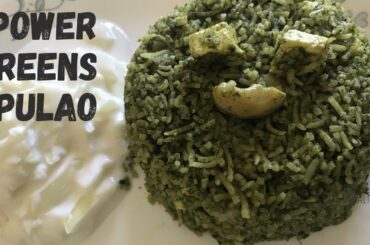 Power Greens Pulao | Healthy Lunch | One Pot Recipe