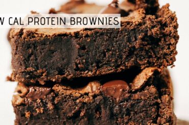FLOURLESS PROTEIN BROWNIES | LOW CALORIE, Fudgey
