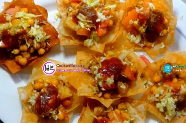 Aloo Chana PaPri Chaat | Party Food Ideas | Easy Snacks Ideas | #PapdiChaat Cookwithnoory