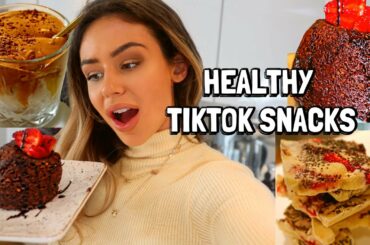 Testing TikTok HEALTHY SNACK hacks