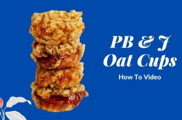 BAKED OAT CUPS | EASY HEALTHY VEGAN BREAKFAST | PLANT BASED RECIPE VIDEO | PB & J
