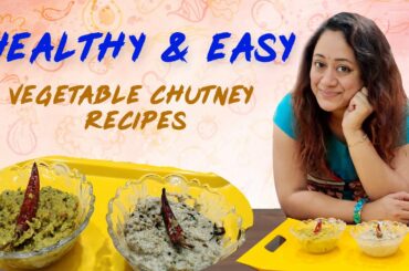 Healthy Vegetable Chutney Recipes | Cauliflower Stems Chutney | Tindora Chutney | Kranthi's Kitchen