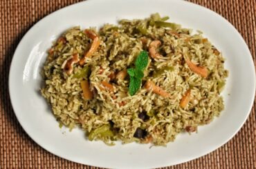 Easy Pudina Rice Recipe || Mint rice recipe || Healthy recipe Mint pulav || Pulav Recipe