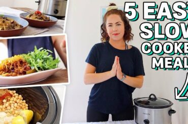 EASY SUMMER SLOW COOKER MEALS | Budget & Healthy