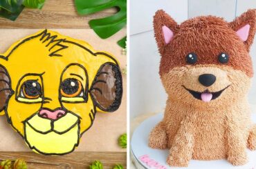 10 Amazing Animal Themed Cake Recipes | Homemade Buttercream Cake Decorating Ideas For Party