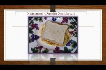 How to make 4 different types of seasoned omelet sandwich. Easy but delicious and healthy breakfast.