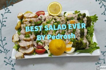 How To Make Cobb Salad With Fried Chicken - Pedrosh | Fast Healthy Delish