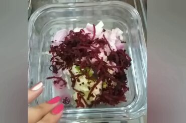 Cute and Healthy Pink Dish || Healthy weightloss recipe || Pink Salad || Healthy Salad