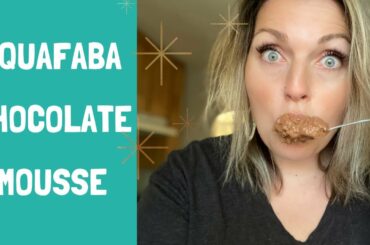 Aquafaba chocolate mousse. Healthy easy vegan. Vegan recipe.