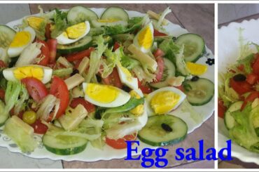 EGG SALAD RECIPE,EASY HEALTHY SALAD FOR WEIGTHLOSS