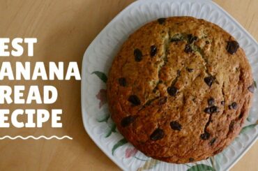 VEGAN BANANA BREAD RECIPE | Easy and healthy chocolate chip banana loaf (dairy free and egg free!)