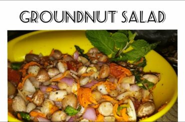 Groundnut salad...!!! Healthy snack  recipe....!!!!  Healthy evening snack