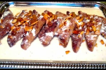 Double Ka Meetha with Multi Grain Bread & Jaggery-Healthy version of Hyderabadi sweet