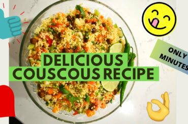 How To Make Delicious Couscous in 10 Minutes! | Healthy Meals | Nutritious Veg Meals | DESI COOKING