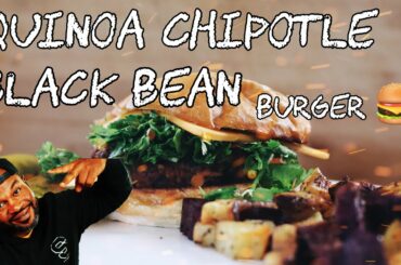 Qunioa black bean chipotle burger| healthy meal in under 30 mins| summer of 2020 BBQ ideas!