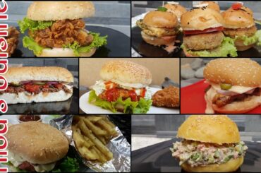 7 Different Burger Recipes - Nida's Cuisine - Burger Recipes - Kids Snack