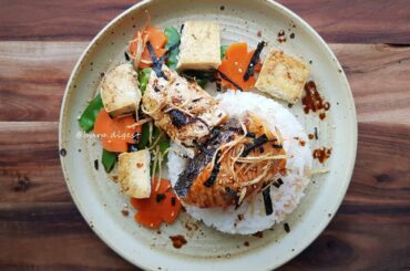 Healthy Dinner Idea - Salmon Rice - Burp.Digest