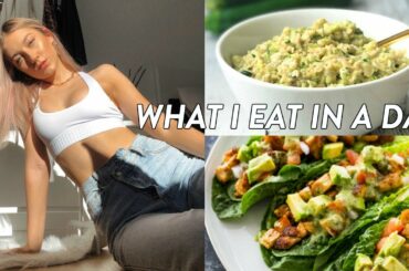 WHAT I EAT IN A DAY REALISTIC IN QUARANTINE healthy and easy!