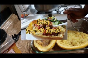 EASY BAKED SPAGHETTI SQUASH | Healthy Meals With Angie