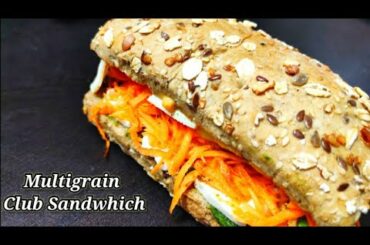 Veg Club Sandwich recipe|Quick breakfast|Tiffin|Snacks recipe|how to make Indian style club sandwich
