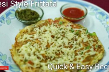 Desi Style Frittata | Easy dinner ideas | quick egg recipe