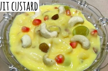 Easy Fruit Custard Recipe in Lockdown | Mouth Watering Healthy Desert | How to Make Custard