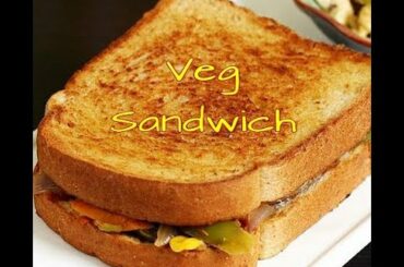 Veg Sandwich | With ONLY 2 items | Breakfast | Lunch | Snack |