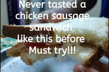 How to make easy chicken sausage sandwich recipe by jayni