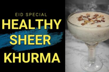 Healthy Sheer Khurma made with Raw Honey!  Sugar Free, Diabetic Friendly #SugarFree #SheerKhurma