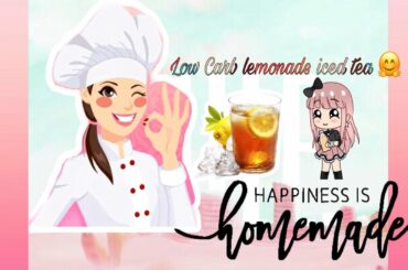 Homemade Healthy Lemonade Iced Tea l Low Carb Drink