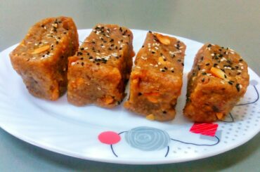 Healthy Burfi Recipe | Sweet snack  | Energy Bar Recipe