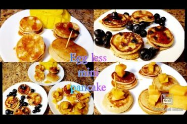 Tiktok viral pancake/Father's day breakfast ideas/Egg less mini pancake cereal/trending mini pancake