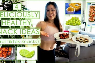 4 DELICIOUS HEALTY SNACK IDEAS! (Viral TikTok Snack Hacks - recipe)
