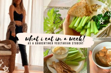 What I Ate This Quarantined School Week | Healthy vegetarian meal ideas (#1)