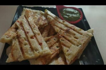 Semolina vegetable sandwich/without bread/healthy and easy snack