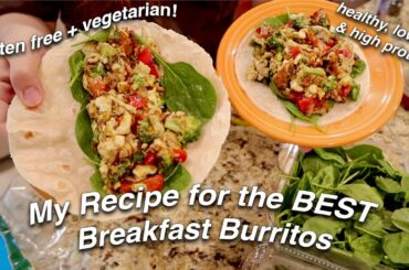 My MUST-TRY Recipe for Breakfast Burritos! | gluten free & vegetarian | perfect for weight loss!
