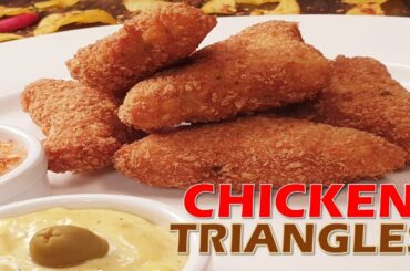 Easy Chicken Triangles Recipe | Crispy Chicken Triangle Easy Best Snack Recipe | Eid Special