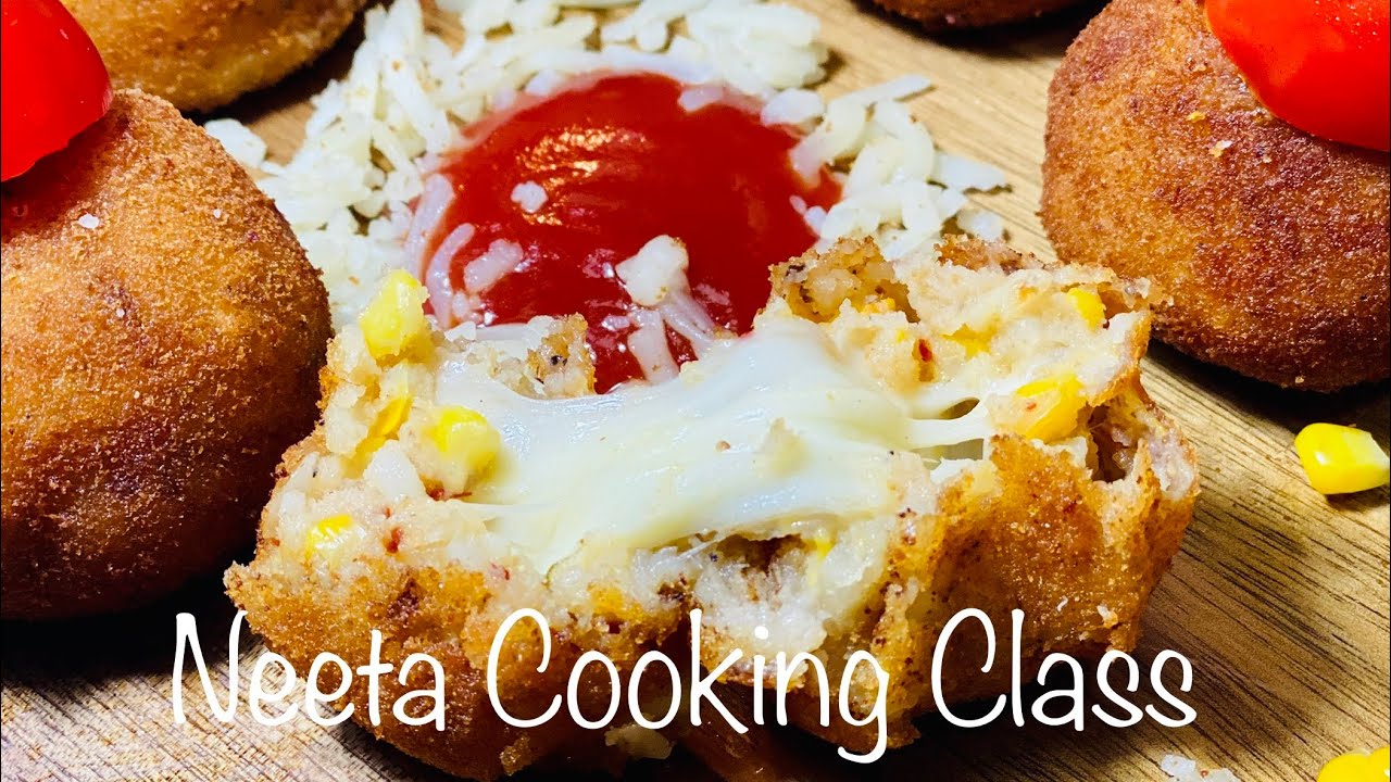 Corn Cheese Pops | Cheese Corn Pops | Cheese Balls | Quick Easy Snack #NeetaCookingClass 10mins Corn Cheese Pops | Cheese Corn Pops | Cheese Balls | Quick Easy Snack #NeetaCookingClass 10mins