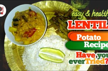 VIDEO NO.7 I LENTIL WITH POTATOES II TRY THIS EASY & TASTY RECIPE AT HOME DURING COVID- 19 LOCK DOWN